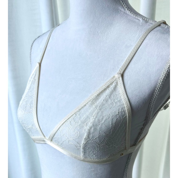 Anine Bing Eileen Bra in Ivory Size Small - Picture 5 of 11